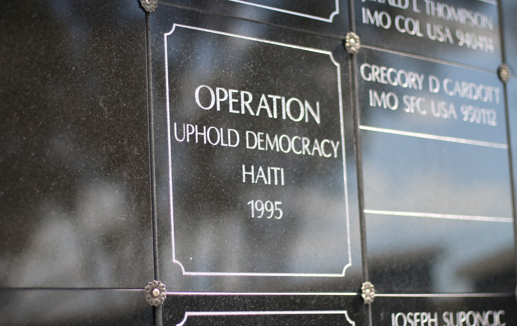 Views of the Special Operations Memorial