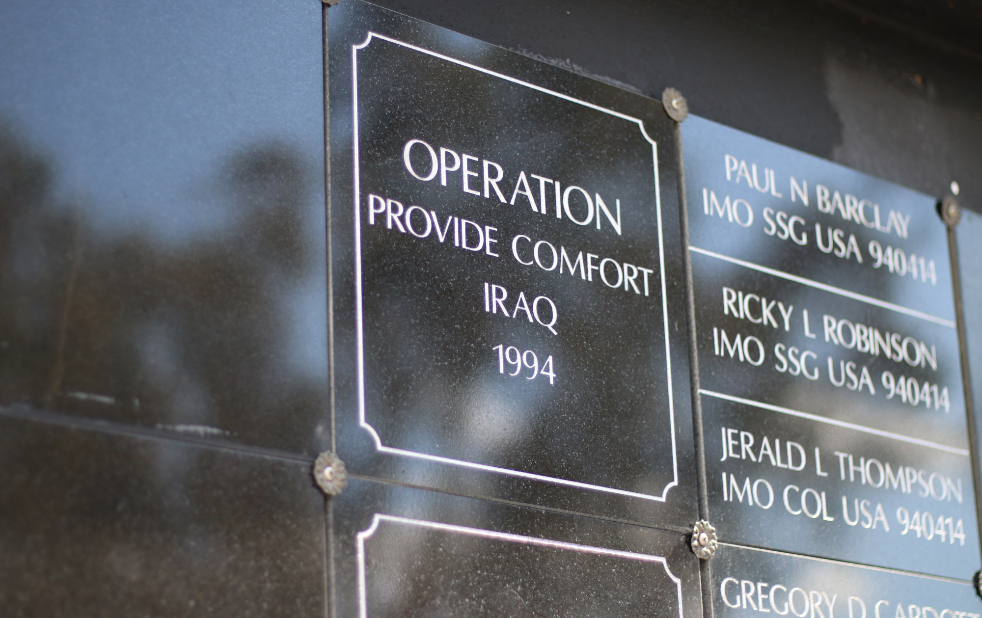 Views of the Special Operations Memorial